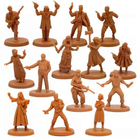 TRPG board game investigators miniatures Cthulhu Death May Die Adam Borden Morgan Ian Rasputin Eliza