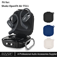 for Shokz OpenFit Air T511 Case Cover, Secure Lock Silicone Protective Cover for Shokz OpenFit Air T