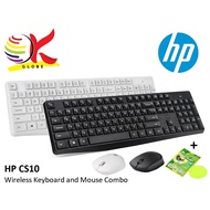 HP CS10 2.4G WIRELESS MULTIMEDIA KEYBOARD AND MOUSE COMBO SET WITH 104 KEYBOARD AND 1600 DPI MOUSE F