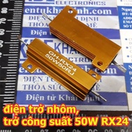 Gold aluminum power resistor 50W 5% RX24 GH-RX24 50W2J 50W5ΩJ 50W10RJ 50W20RJ 50W100RJ 50W1KJ 50W10K