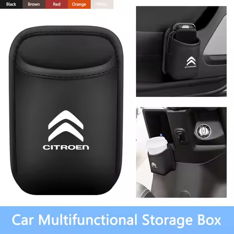 Leather Car Door Cup Holder Storage Bin Drink Rack Auto Cup For Citroen C1 C2 C3 Vts C4 Saxo C4L C5 