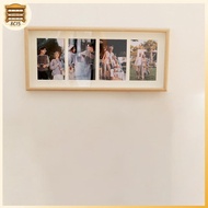 [8C15] 8x20 Wood Picture Frame - 8x20 Photo Frame With Mat Display 4Pcs 4x6 Photos, 4x6 Picture Fram