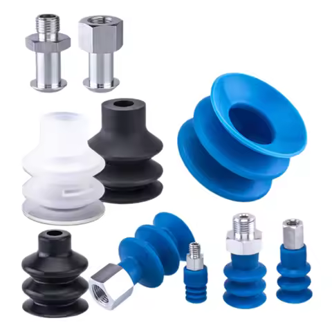 5Pcs FG Series Corrugated vacuum suction cup Imported silicone and nitrile rubber materials FG-3/7/9