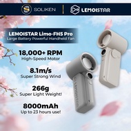 LEMOISTAR FH5 PRO 8000MAH Handheld Fan Outdoor Portable Mini Fan Rechargeable Stepless Wind Speeds