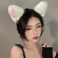 Japanese Chain Glasses Frame Lower Half Frame Glasses Water Droplets No Lenses Literary Decoration T