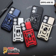 Oppo A98 5g Case Robot Slide Camera Protect + Ringstand Oppo A98 5g