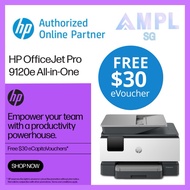 HP OfficeJet Pro 9120e All-in-One Printer | $50eVoucher | Print copy scan fax Duplex Printing, Wirel
