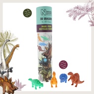 Dinosaur 3D Erasers Set | Natural History Museum Erasers | Kids School Stationery (4pcs)