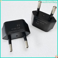 WU Portable US to Europe Plug Adapter Travel Adapter Portable European