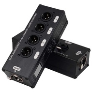 4-Channel XLR XLR Audio Transmitter to Network Cable Extender with Isolator Co-Ground Interference I