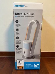 Momax 摩米士 Ultra-Air Plus IoT 智能紫外光空氣淨化冷暖風機 AP7SAUKW 附兩個過濾網