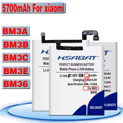 Battery for Xiaomi 5S Mi5S / 7 Mi 7 MI7 / Mi 8 Mi8 M8 / Mi Note 3 Note3 / Mi Mix 2 II 5.99" MIX2 Mix