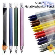 HILDAR Mechanical Pencil, 5.6mm Drawing Writing Tool Automatic Pencil, High Quality Metal 2B/4B/6B/8