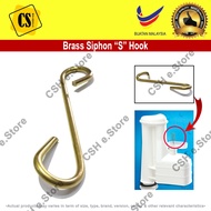 Brass S Hook for Siphon Brass Cistern Siphon Hook 6 cm