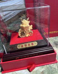中國建設銀行 （亞洲）金龍送福鍍24K金擺設