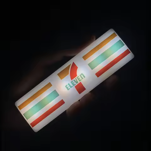 Magnetic Family Mart Supermarket Refrigerator Sticker Lawson Convenience Store 711 Luminous USB Frid