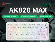 AJAZZ AK820MAX อัลตร้าที่สามจำลองแป้นพิมพ์แนวแกนแม่เหล็กห้าชั้นกรอกคีย์เต็มรูปแบบปลั๊กเอนกประสงค์แสง