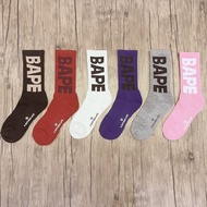 Bape Socks Men Towel Bottom Sports Socks Thickened Anti-slip Stockings