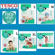 Tesco Fred &amp; Flo Diapers S M L XL XXL