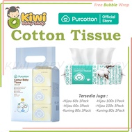 Purcotton Natural Cotton Tissue / Natural Baby Cotton Tissue / Facial Tissue