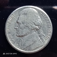 Koin Amerika 5 Cent Tahun 1986 P Liberty - FC02