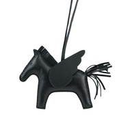 【HERMES 愛馬仕】Rodeo Pegase MM Charm 飛馬吊飾(黑色)/ 平行輸入