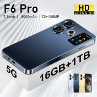 F6 Pro ที่เจาะรูศัพท์ 7.3 หน้าจอขนาดใหญ่แอนดรอยด์ 14 สมาร์ทโฟนยอดนิยมรุ่นใหม่ขายดี