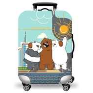Elastic Travel Luggage Bag Protector Cover- We Bare Bears Best Friends