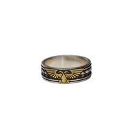 [Starforged Star Casting] Skyhawk Emblem Ring Warhammer 40K Merchandise Silver Jewelry Trendy Hot-selling Ring