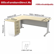 150x150cm 180x150cm B L Shape Office Table BL1515-4D  BL1815-4D SUPERIOR COMPACT TABLE BL 1515-4D  B
