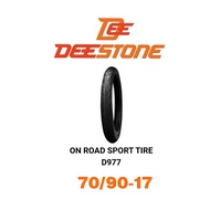 Deestone ยางนอกมอเตอร์ไซค์ 70/90-17 D977