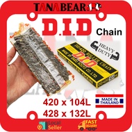 DID Chain (420x104L) (428x132L) H-DS Heavy Durability Strength. Heavy Duty Spec. Original D.I.D. pro