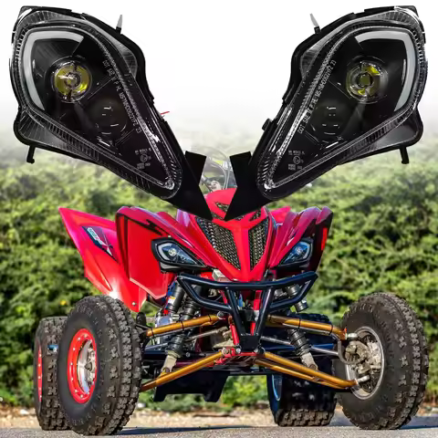 E24 ATV LED Headlight for Yamaha Raptor 700R 700 250 350 YFZ450 YFZ450R YFZ450X YFZ450V Wolverine 35