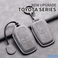 car Key Accessories For Toyota Prius Camry Corolla CHR C-HR RAV4 Land Cruiser Prado New Leather Car Key Case Cover Shell