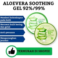 Aloevera Soothing Moisturizing Moisturizer Gel 92% 99% Aloe Vera Gel Original Krim Pelembab Muka Organic