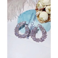 Trendy earrings for parties - Fashion earrings with Full stones made of 926 Silver - OBE Jewelry Sil