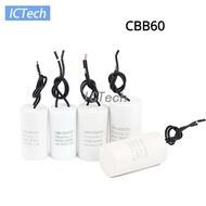 2Pcs CBB60 Motor Star Capacitor  450V AC Starting Capacitor CBB60 5% 4uF 5uF 6uF 8uF 10uF 12uF 14uF 