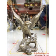 Large Brown Winged Eagle Statue