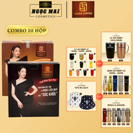 Cà Phê Nấm Linh Chi Laura Coffee (Hộp 10 gói x 18g) - Laura Sunshine Nhật Kim Anh Chính Hãng
