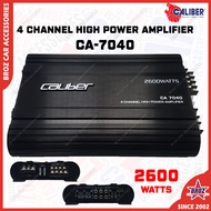 ♫ Caliber 4 Channel High Power Amplifier CA-7040 4-Channel Car Power Amp 2600Watts Amplifier Suitable For Car