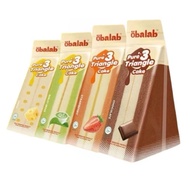 ✨ HALAL KEK VIRAL ✨ Obalab Pure 3 Triangle Cake Cheese & Chocolate & Strawberry & Barley Leaves