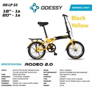 odessy rodeo 16 20 inch sepeda lipat folding single speed anak dewasa