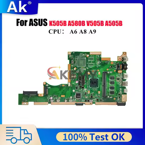 X505BA Laptop Motherboard For ASUS VivoBook X505BP A505B X505BA X505B K505B V505B A580B Notebook Mai