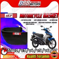 BKP Yamaha LC135 Motorcycle Basket Plastic Quality v2 v3 v4 v5 v6 v7 Bakul PVC Motorsikal siap besi bracket