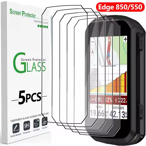 For Garmin Edge 850/550 GPS Tempered Glass Screen Protectors 9H Hardness Anti-scratch Shockproof Pro