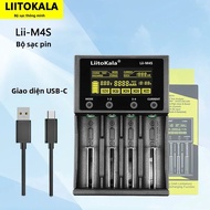 Sạc Pin Đa Năng LCD LiitoKala Lii-M4S Cho Pin 18650 26650 21700 AA AAA A C - Sạc Thông Minh USB Đa N