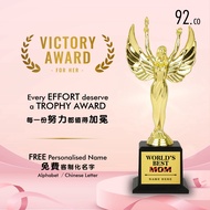 [Best Teacher Award ] Victory Award Trophy Hadiah Ibu for Mom Hadiah Girlfriend Best Teacher Award T