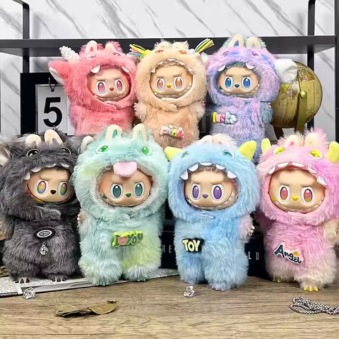 For 15/17cm Labubu Clothing Cute Monster Monster Plush Set V1 V2 V3 Labubu Dolls Diy Decoration Toys