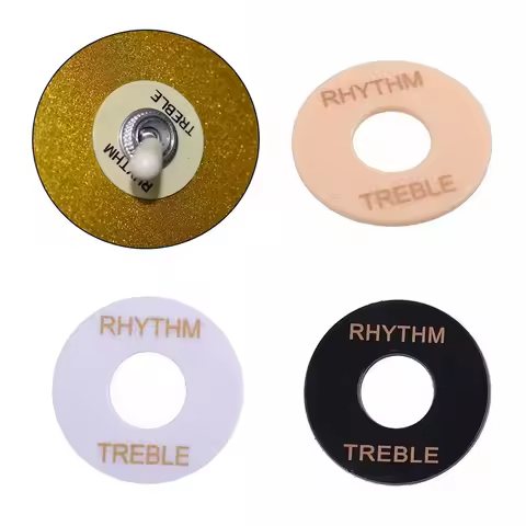 Rhythm/Treble Selector Switch Ring For Gibson Les Paul Guitar Plastic Pickup Selector Plates Toggle 