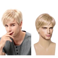 INSHIRA HAIR Korean Style Men's Wig BLode Wig Short Men's Wig WIg Shorty Wig Blonde